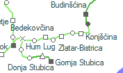 Zlatar-Bistrica szolgálati hely helye a térképen