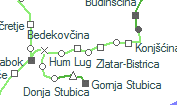 Sutinske-Toplice 11. sz. őrház szolgálati hely helye a térképen