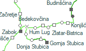 Bedekovčina szolgálati hely helye a térképen