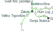 A vonalszakasz helye a térképen