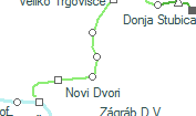 A vonalszakasz helye a térképen