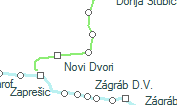 Pojatno szolgálati hely helye a térképen