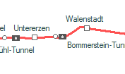 Bommerstein-Tunnel szolglati hely helye a trkpen
