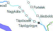 Tápiószentmárton szolgálati hely helye a térképen