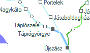 Tápiószele szolgálati hely helye a térképen
