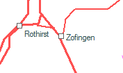 Zofingen szolglati hely helye a trkpen