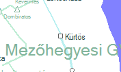 Kürtös szolgálati hely helye a térképen