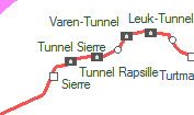 Tunnel Rapsille szolglati hely helye a trkpen