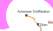 Achensee Schiffstation szolglati hely helye a trkpen